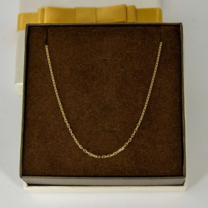 Złoty łańcuszek 585 2,08g 45cm Ankier diamentowany Nowy WYSYŁKA GRATIS