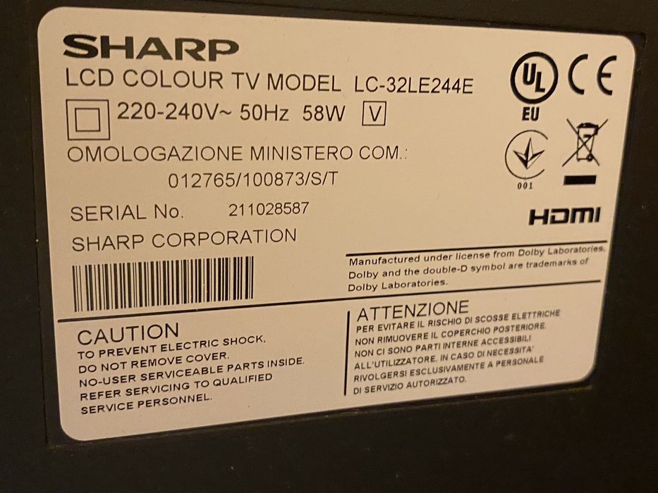 Telewizor sprzedam sharp LCD