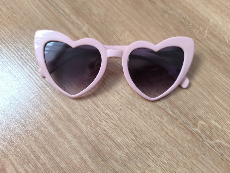 Okulary serca różowe
