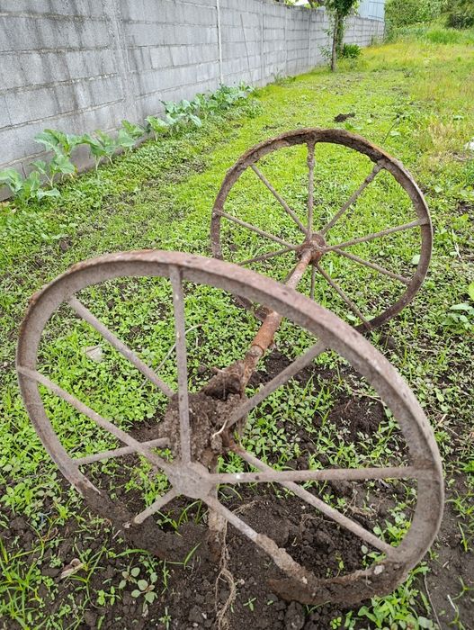 Rodas de carroça em ferro