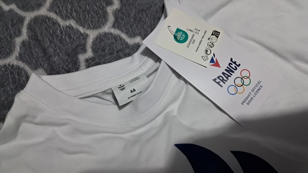 Nowa koszulka bez rękawów biała France Francja r 122