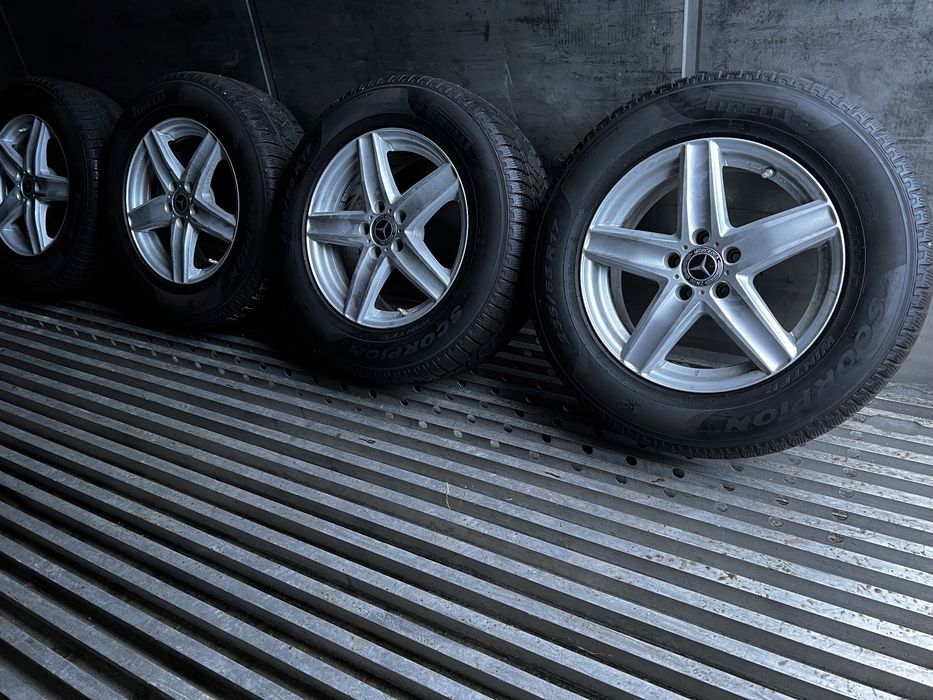 Alufelgi R17 5x112 Mercedes GLC GLB ML GLK Opony Zimowe 235/65/17