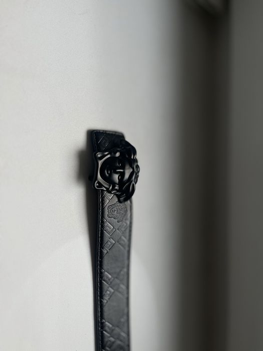 Pasek Versace czarny , black 120cm