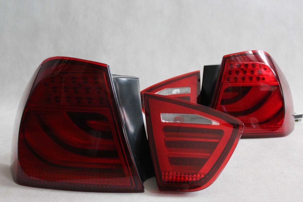 Lampy światła tył tylne BMW E90 05-08 SEDAN RED LED BAR NEON IGŁA