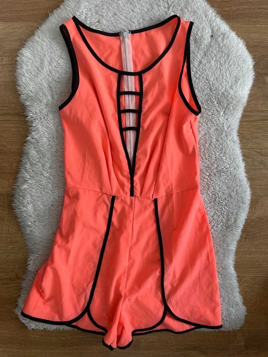 Pomarańczowy kombinezon spodenki s 36