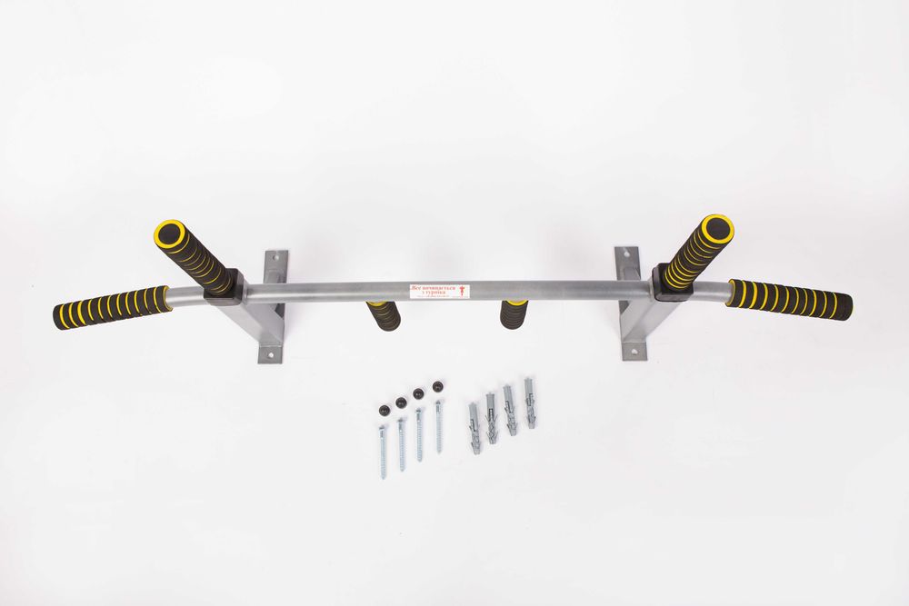 турник Н12 Компакт Gray Мультихват Дюбеля в комплекте Выбор Цвета