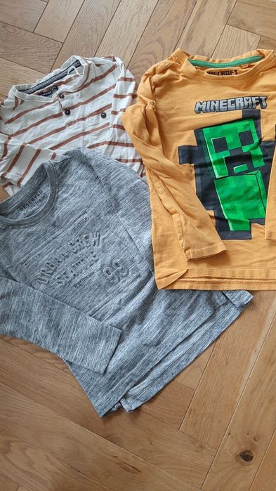 Zestaw bluzek, Reserved, Minecraft, rozm. 110, stan bdb.
