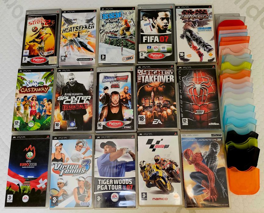 Lote de 14 jogos para PSP
