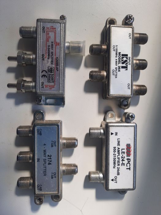 Разветвитель сплиттер телевизионный для тв антенн.