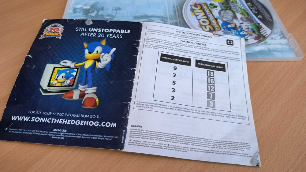 Sonic generations диск до PS-3