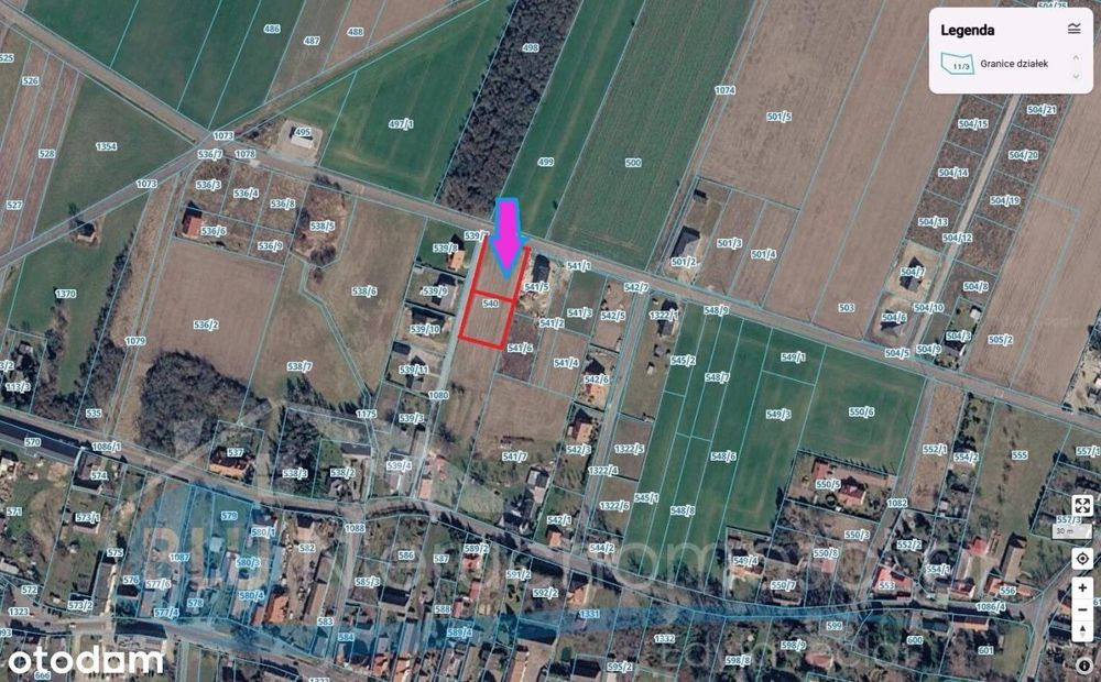 Kotla, ulica Polna, Działka budowlana, sprzedaż - Widok 2