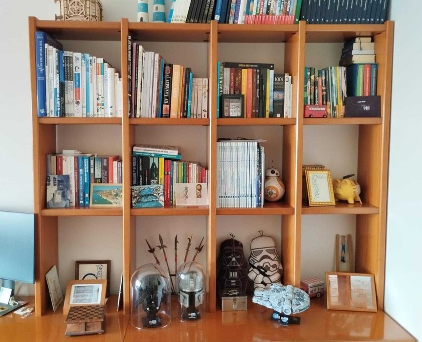 Mobiliário de Escritório / Estudo Completo + Quarto de Solteiro (Mesma Linha)