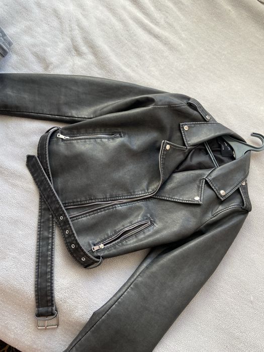 Косуха сіра стильна