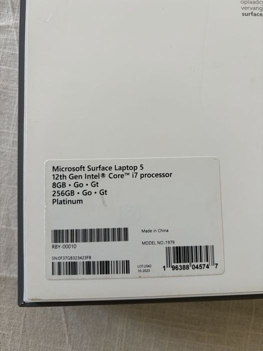 Surface Laptop 5 15 polegadas i7