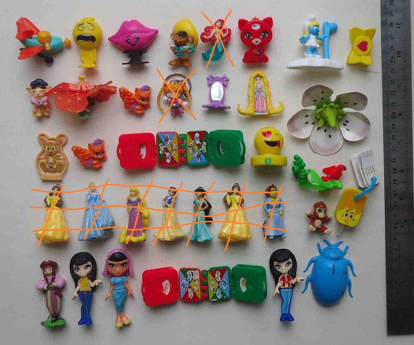 Игрушки из Киндер сюрприз Kinder Surprise, 75 шт