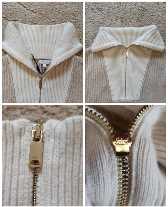 Рейсс
джемпер jackie з в'язаним ребристим візерунком і напівзастібкою