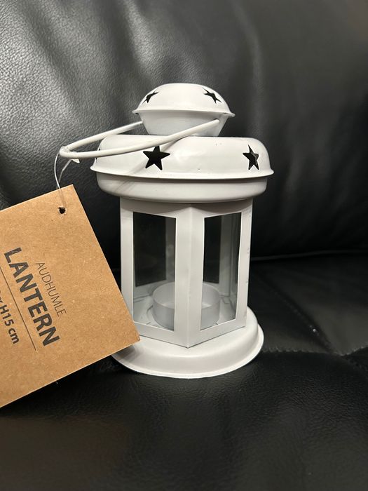 Świecznik latarenka Jysk metal szklo