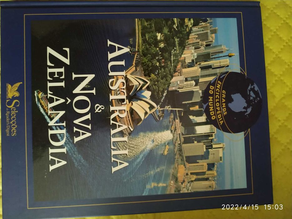 Livro "Grande Enciclopédia do Mundo" - Austrália e Nova Zelândia