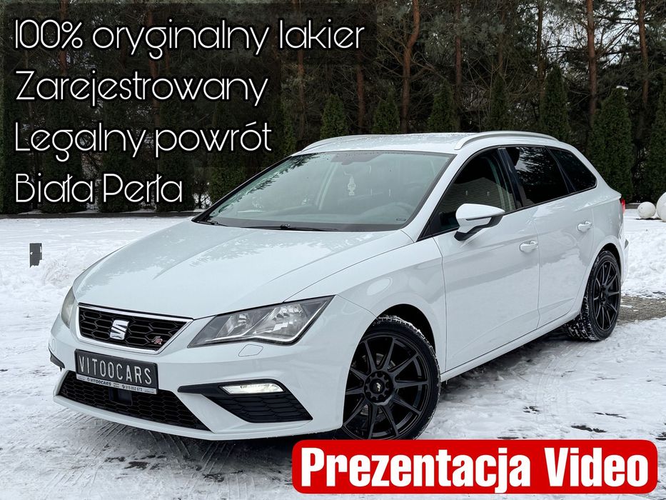 Seat Leon 1.4TSi*prawna gwar.przebiegu*białą perła*100%ori lakier*rej.PL*