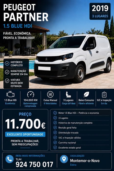 Peugeot Partner 1.5 Blue HDi (Domestic)