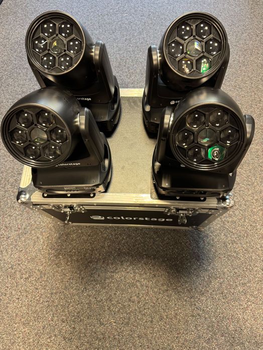 Ruchome Głowy - 4x Colorstage Multi bee led