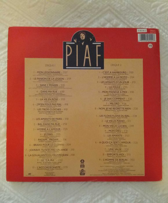 LP Edith Piaf 25 anos duplo original