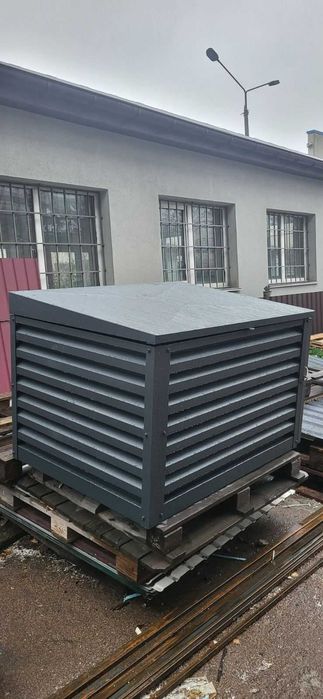 Корпус, бокс металевий, каркас  для генератора з жалюзі і профнастилу