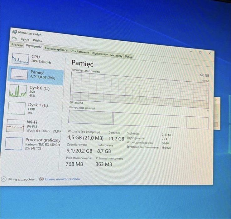 Komputer stacjonarny/gamingowy