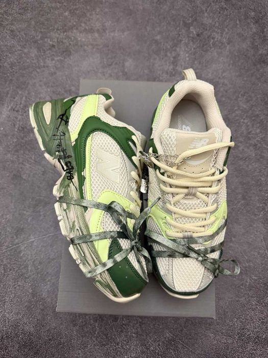 !!WOW!! New Balance 530 Custom White Green |36-41