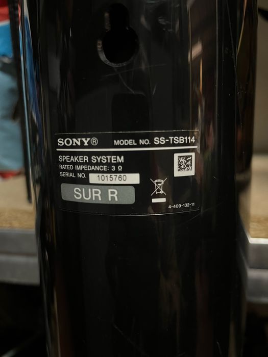 Colunas Sony SS - TSB113 e TSB114