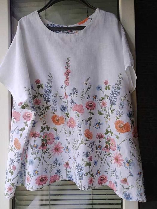 Блуза лен лляна   розмір 52-54-56 льон