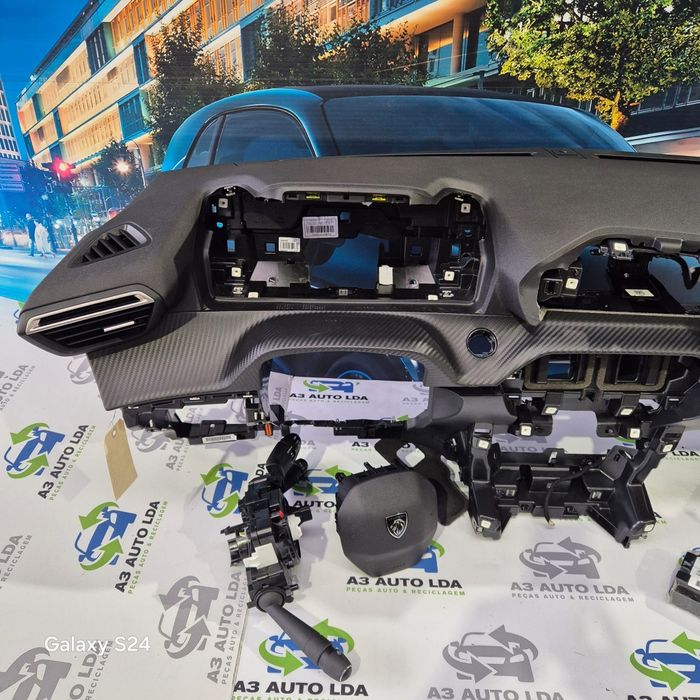 Tablier com kit de airbags completo para Peugeot 208 de 2008