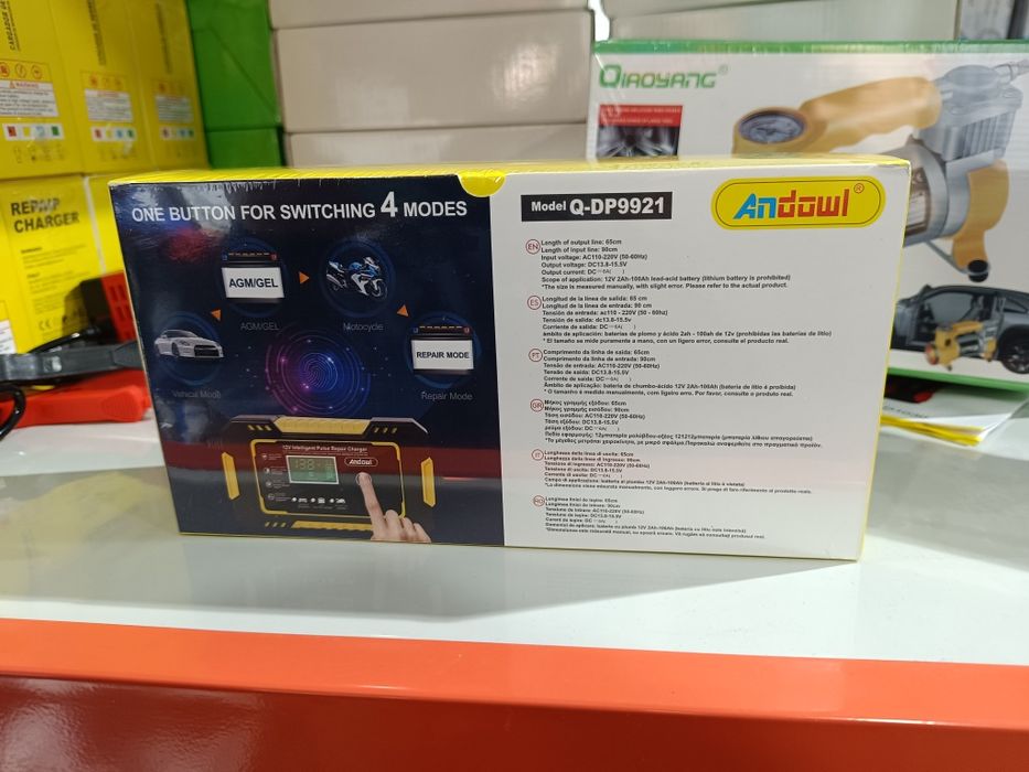 Carregador Bateria Inteligente 12V 6A c/ Função Reparação (Novo)