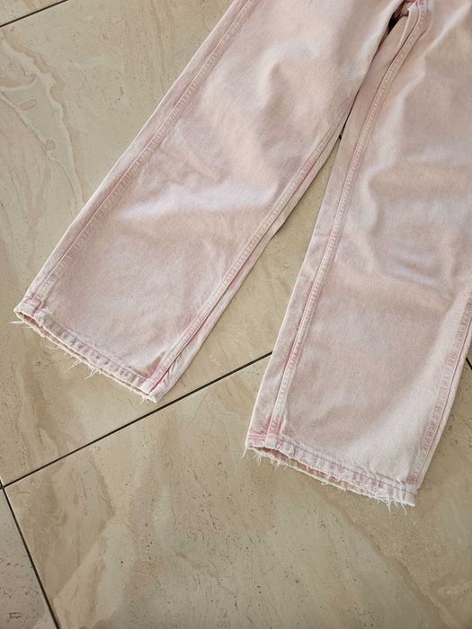 Jeansy zara z szeroką nogawką