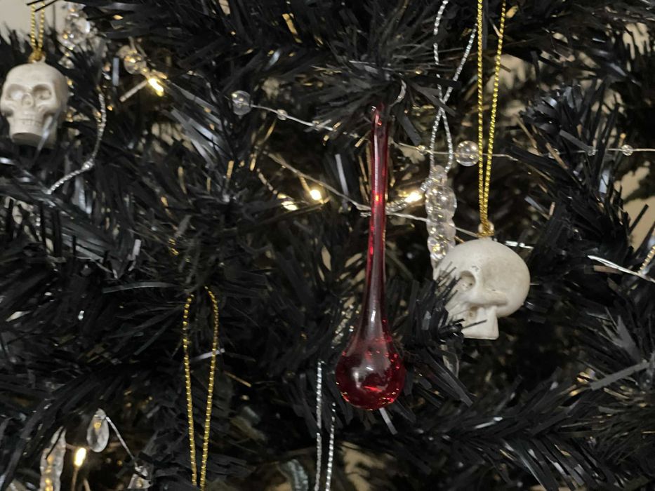 decoração de natal gótica