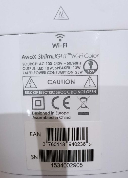 Lâmpada Coluna Wifi