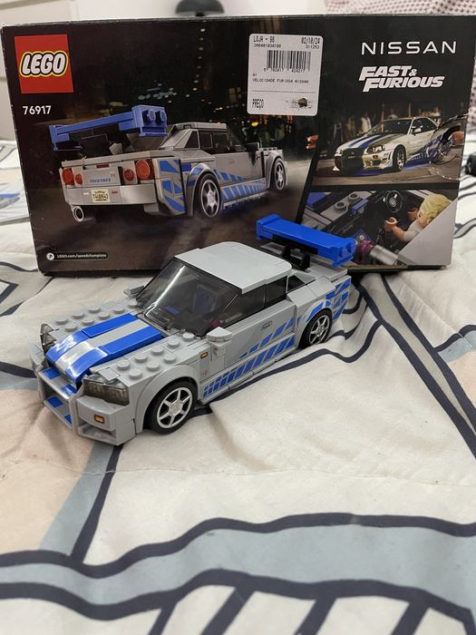 Legos da velocidade furiosa, mercedes, ferrari, mustang e camaro