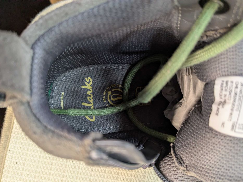 Clarks Heath Hike Youth trzewiki skórzane szare rozm. 33