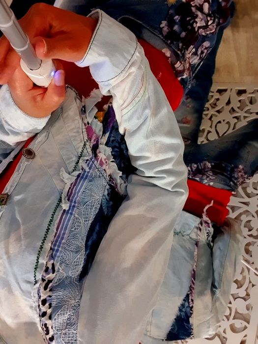 Juju Christine джинсовый жакет XS S эксклюзив оригинальный дизайн desi