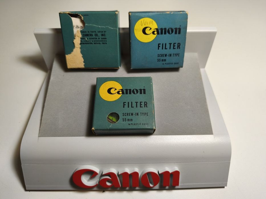 Filtros Canon Vintage 55mm 2x Vermelho 1x Verde