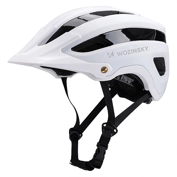 Kask rowerowy MTB Wozinsky lekki L - czarno-biały