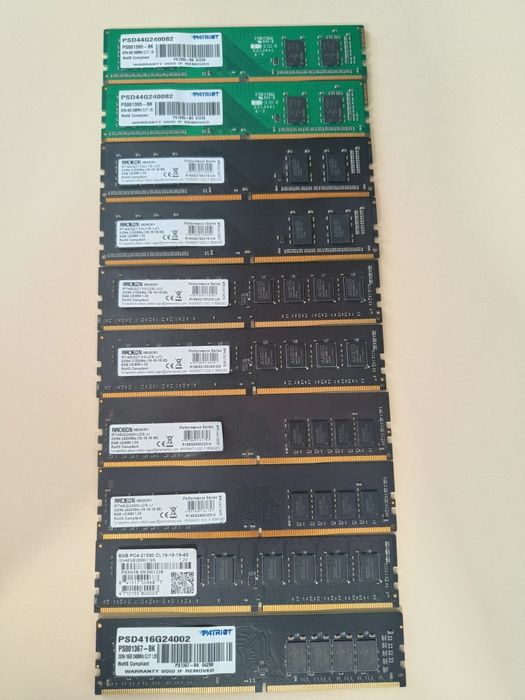 Оперативная память DDR4 DDR3  2,4,8 Gb