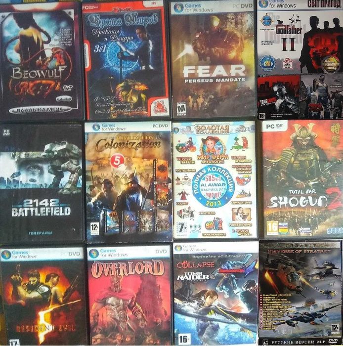 лот более 30дисков игры ПК PC  для компьютера  разные жанры много фото
