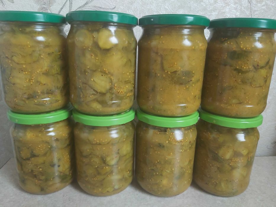 Огурцы пикули с куркумой 2025г (колечки), другая домашняя консервация