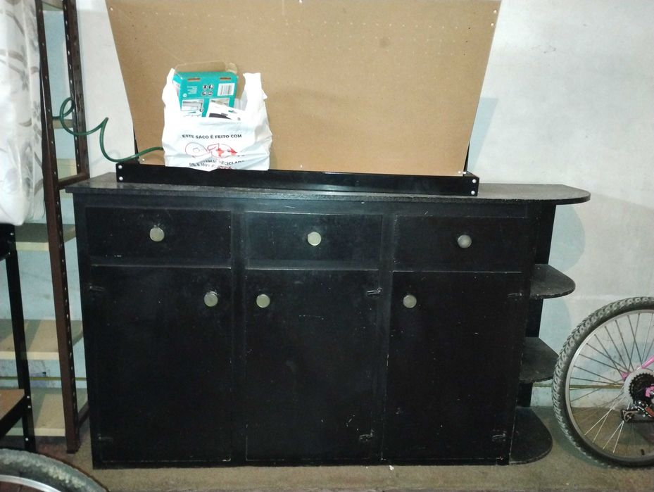 Mesa de console em madeira maciça