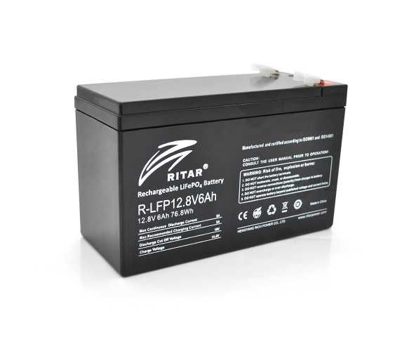 Аккумуляторная батарея Ritar LiFePO4 12,8V 6Ah (76,8Wh)
