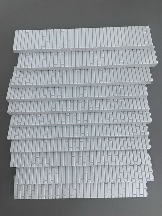 peças lego 1x4 cinzentas