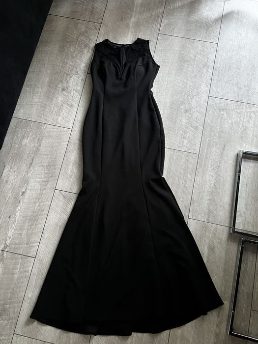 Sukienka rybka długa czarna