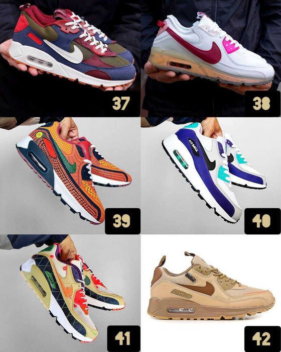 ‼️БЕЗ ПЕРЕДПЛАТИ Кросівки Nike Air Max 90 | Унісекс | Розміри 36 - 45