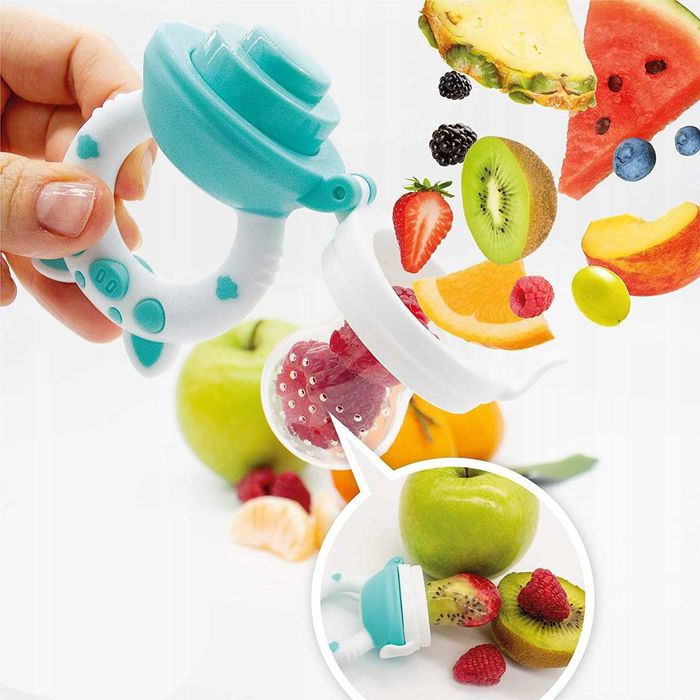 Silikonowy Gryzak Do Podawania Owoców i Warzyw 4m+